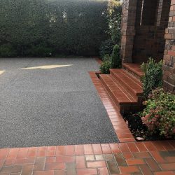 Red Brick Stairs at Front of House