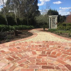 Restored Red Brick Circular Paving