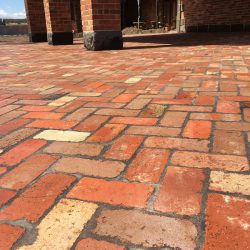 Restored Red Brick Paving