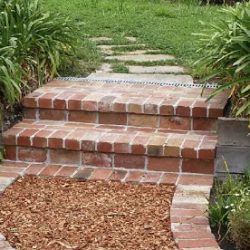 Restored Red Brick Steps