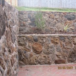 Rock Retaining Wall