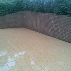 White Tiles in Courtyard